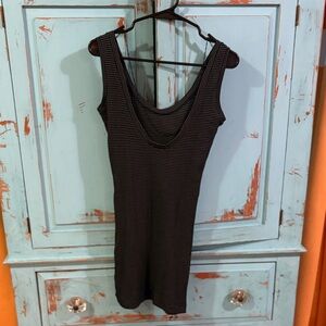 Diesel Black Striped Mini Dress